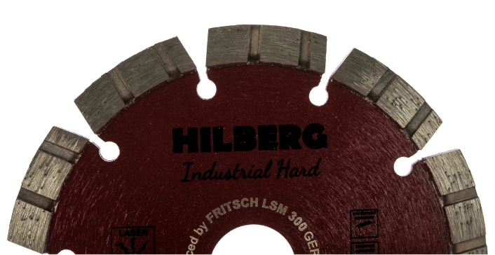 Диск алмазный сегментный-турбо Hilberg Industrial Hard Laser 125*10*22.23